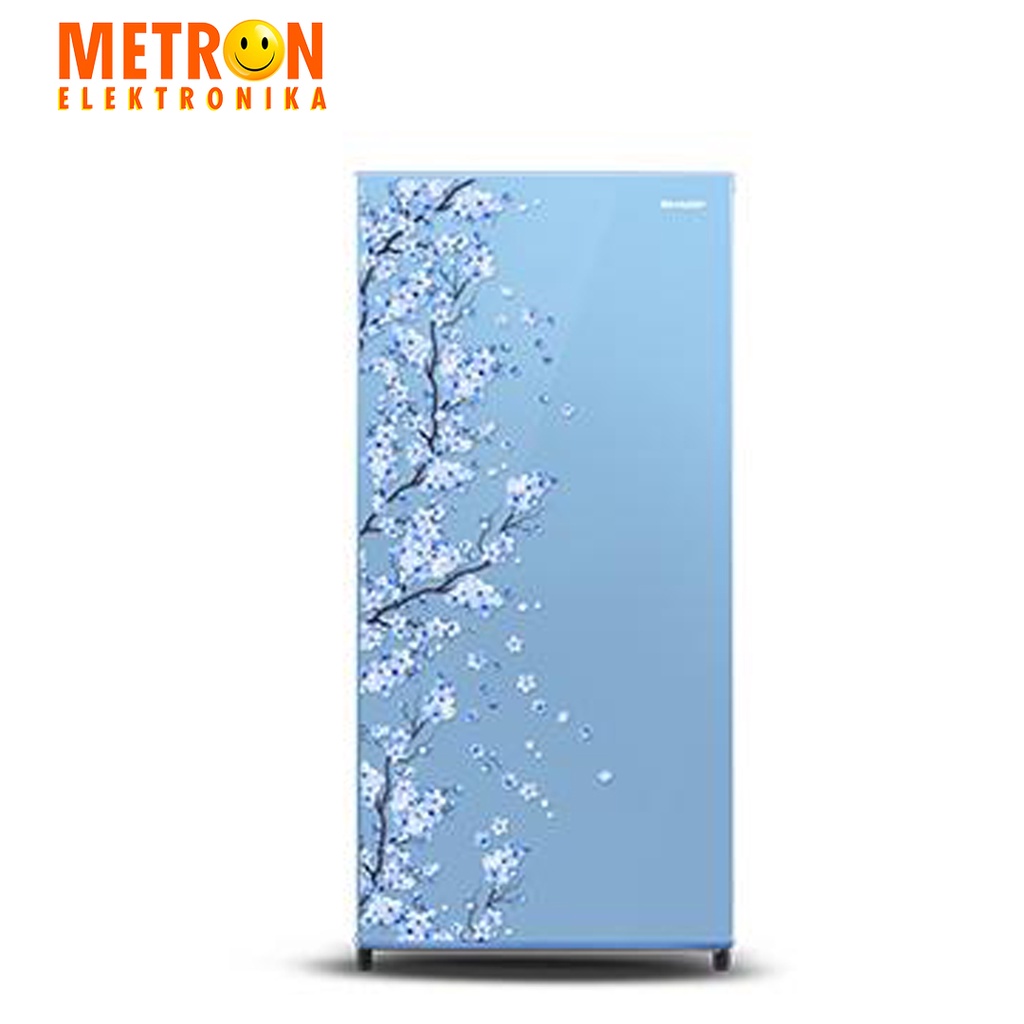 SHARP SJ N 182 D SB / SAKURA BLUE KULKAS 1 PINTU 166 LITER / SJN182DSB