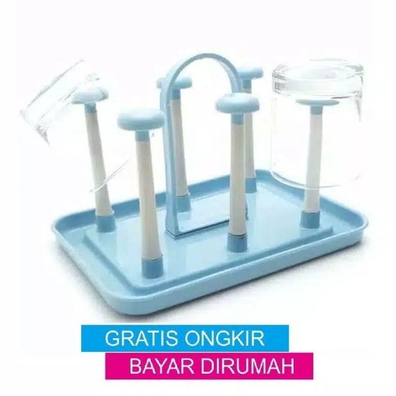 CALISTA STAND GELAS PLASTIK | TEMPAT GELAS | RAK GELAS