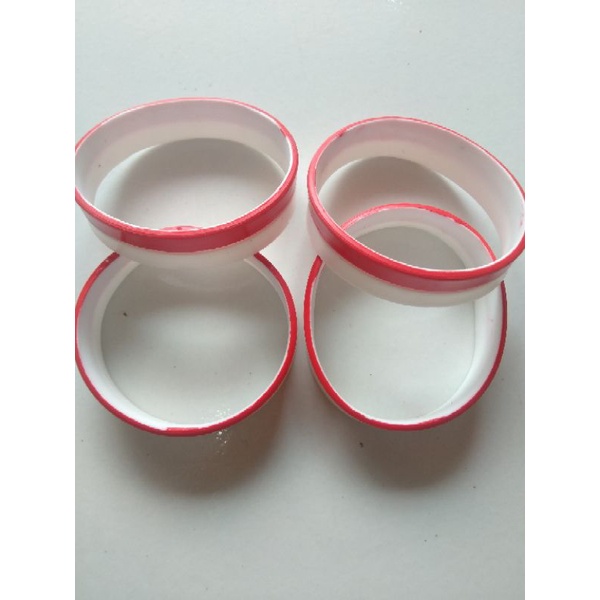 Gelang Karet merah+putih/bendera Indonesia
