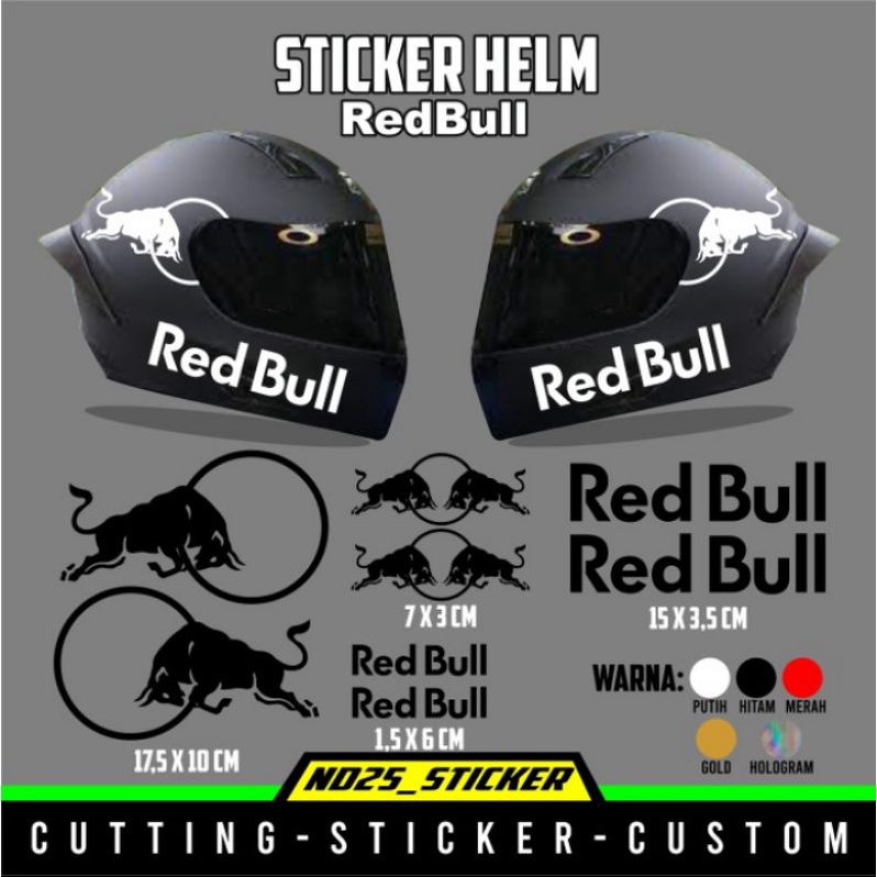Stiker Helm - set full face - cutting