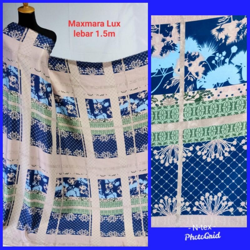 Kain Maxmara lux Navy RM (harga per 0.5m)