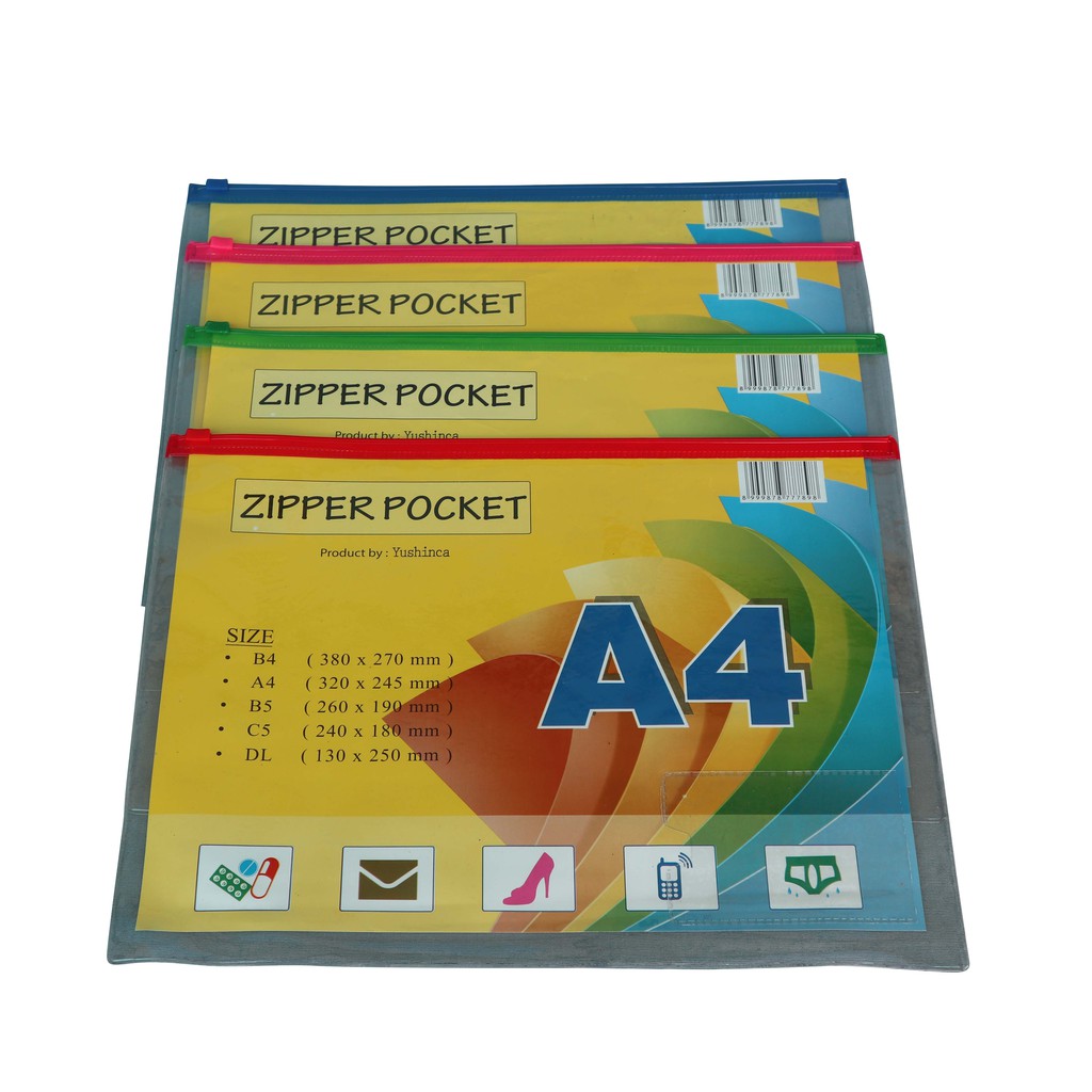 

Zipper Pocket A4 ( Zipper serba guna )