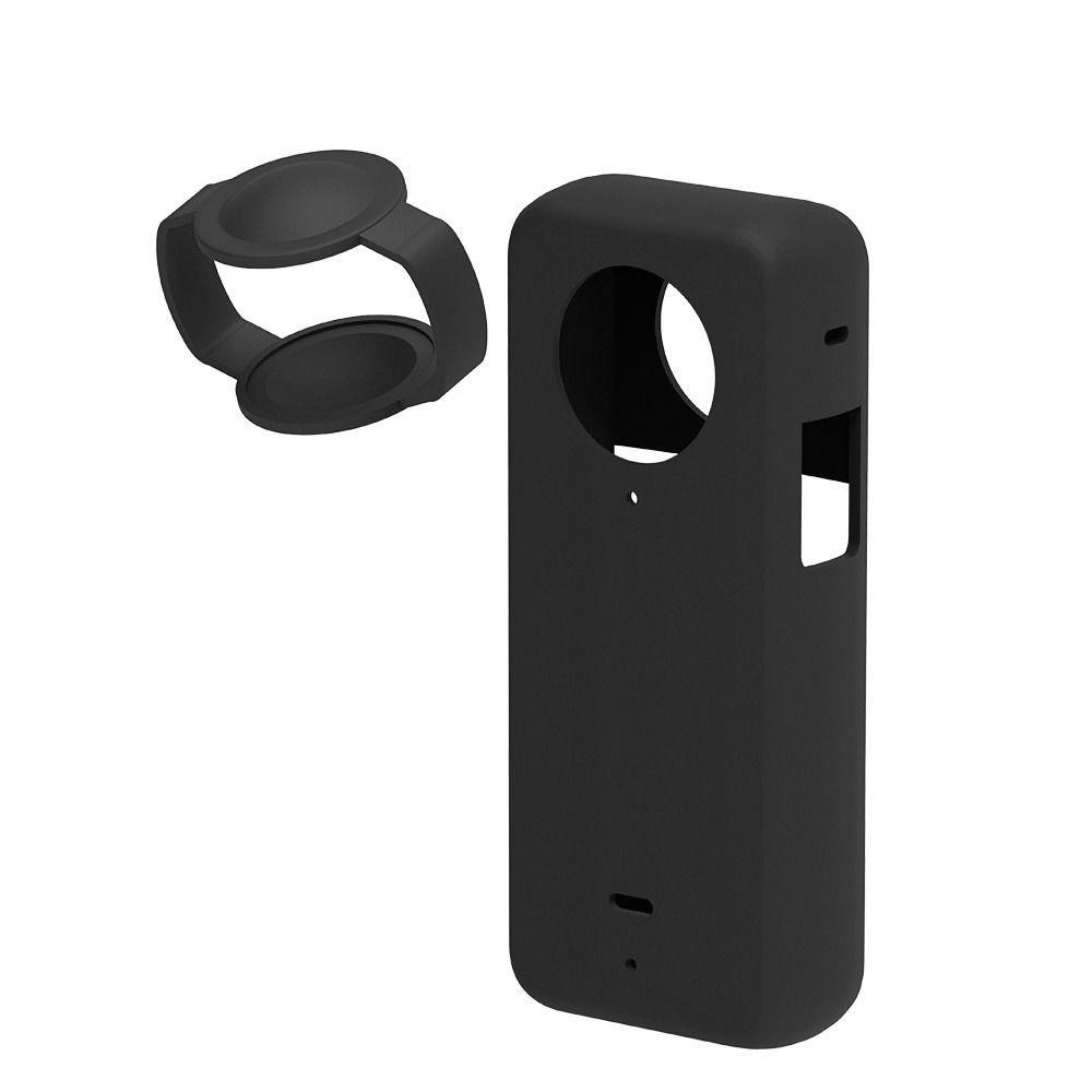 POPULAR Casing Silikon Populer Lembut Penutup Lensa Lengan Kamera Panorama Untuk Insta360 X3