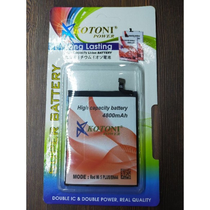 Baterai double power kotoni redmi 5 plus / BN44