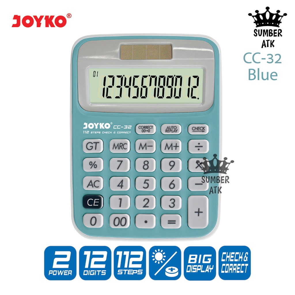 

Kalkulator Joyko CC-32 / 12 Digits / Check Correct / Calculator RB9