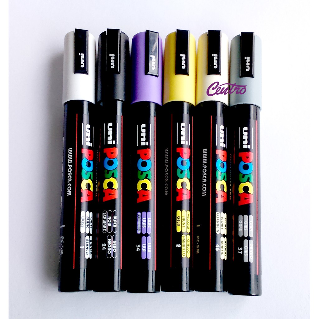 Jual UNI POSCA PC-5M Marker Pen Medium Point Marker Warna-Warni PC 5M ...