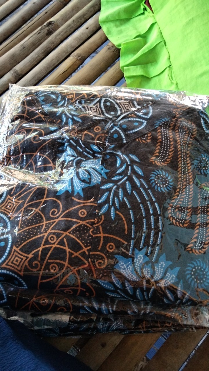 Batik Couple Keluarga Sania Ruffle Ori Ndoro Jowi Dnt Mataram Sarimbit Keluarga Seno Biru Murah