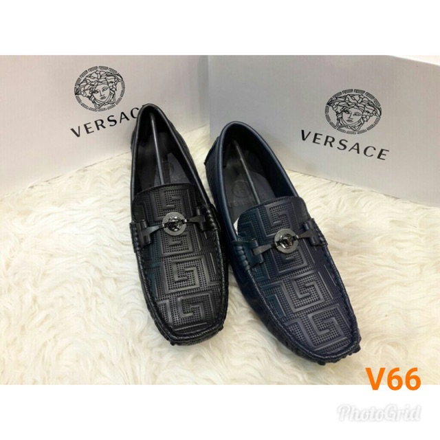 SEPATU LOAFERS PRIA FASHION MURAH KULIT ASLI - VERSACE