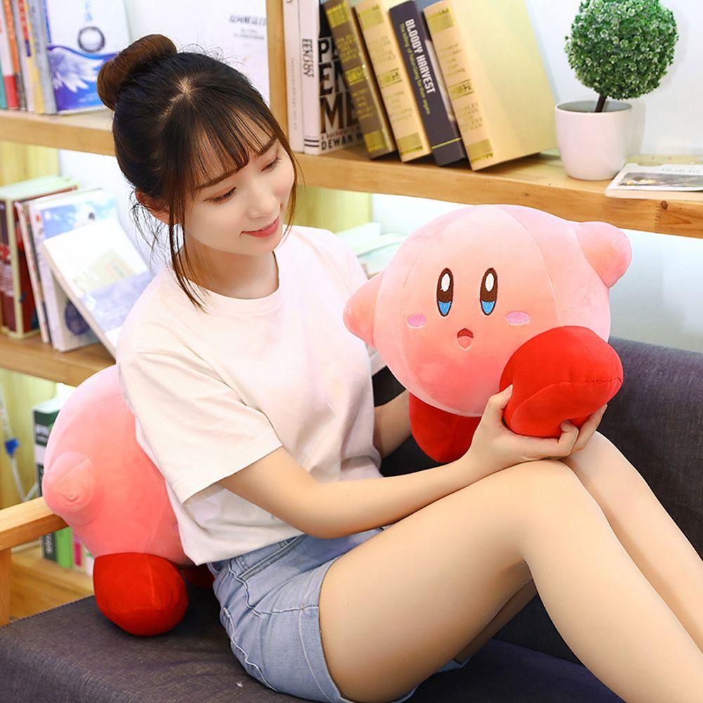 Needway   Mainan Boneka Kartun Kirby Bahan Plush Untuk Dekorasi Rumah / Hadiah Ulang Tahun