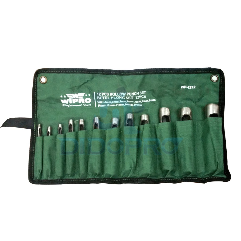 Hollow Punch / Betel Plong Set 12 Pcs - Wipro WP1212