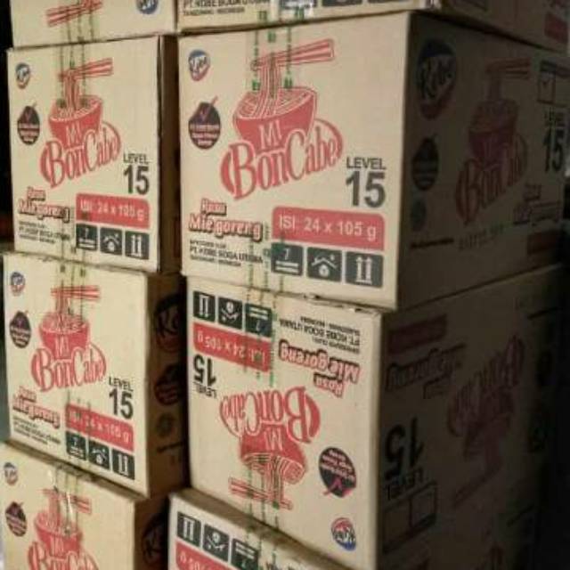

Mie Bon cabe level 15 varian goreng satu dus isi 24