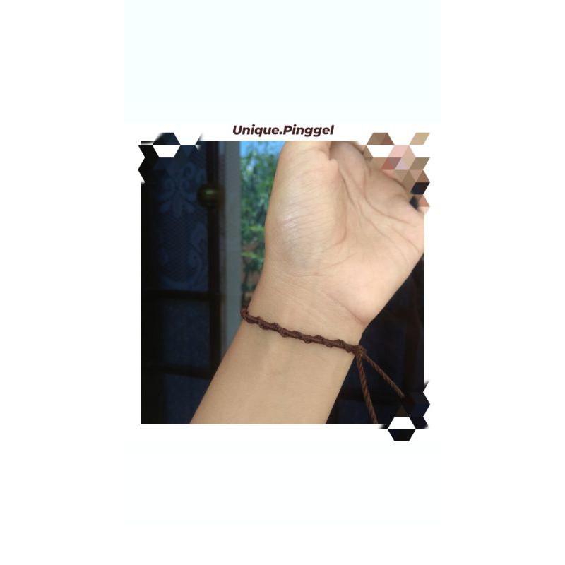 COKLAT TUA || Gelang Tali || Gelang Tali Anyam || Gelang aesthetic || Bracelet