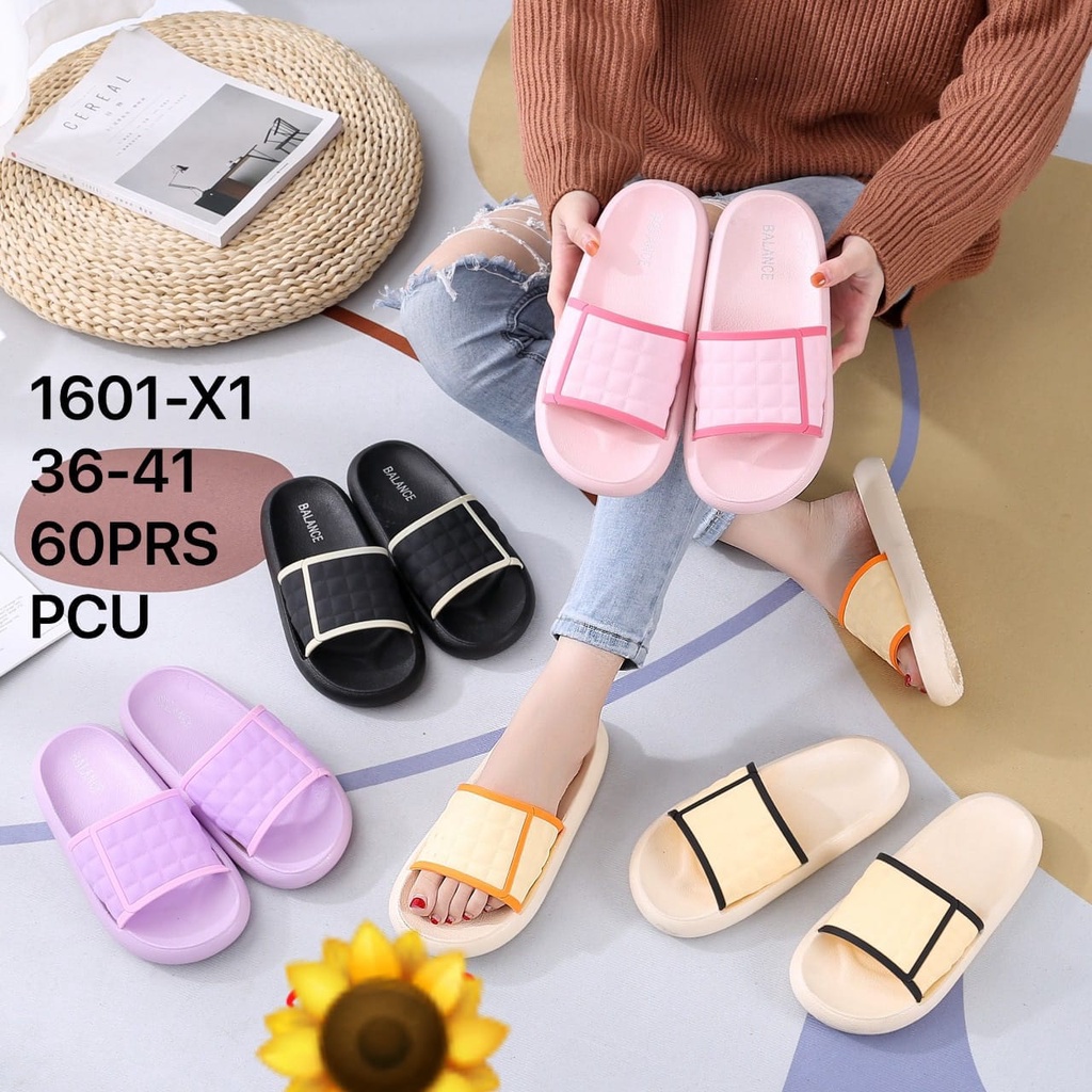 Sandal Karet Jelly Wedges Wanita import Model Terbaru Original Kekinian by AGUNG STYLE Balance 1601-X1