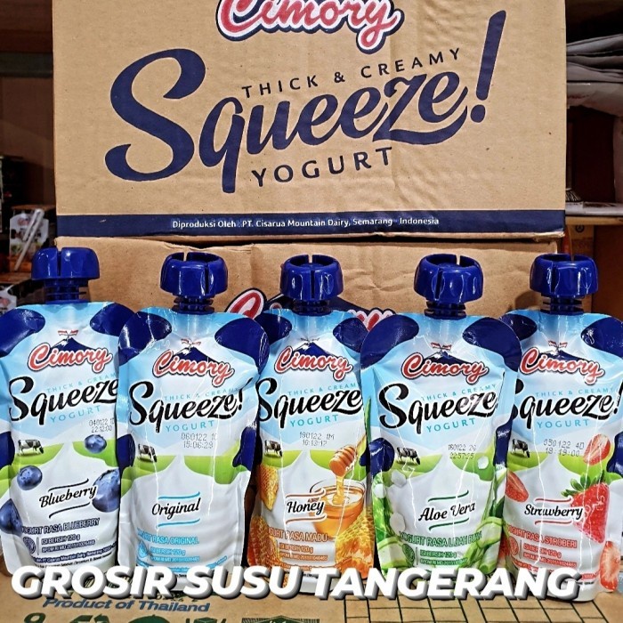 

CIMORY SQUEEZE YOGURT 120ml GROSIR 1 KARTON - Strawberi