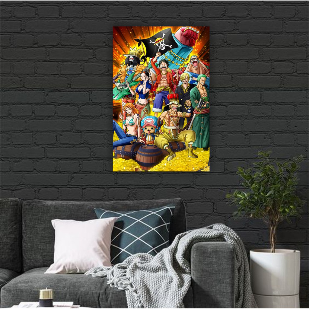 Poster kayu Onepiece BAJAK LAUT MUGIWARA
