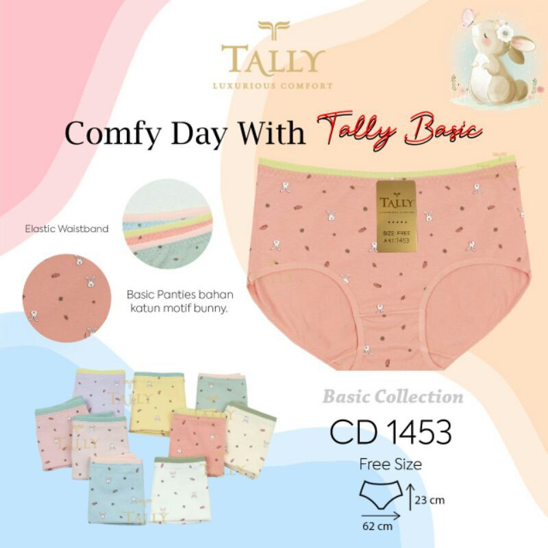 TALLY | CD CELANA DALAM DEWASA / REMAJA 1453 I FREE SIZE | FIT L | BAHAN KATUN