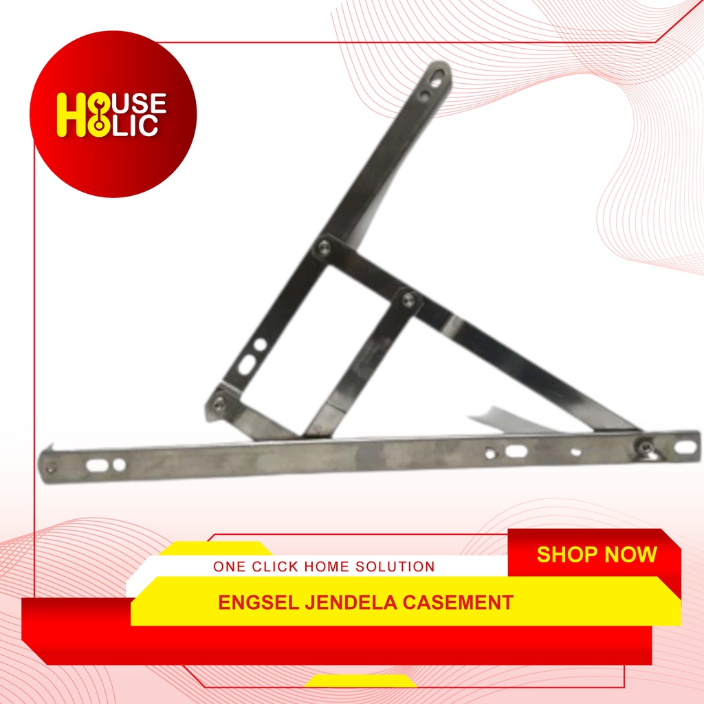Engsel Jendela Aluminium Casement / Kesmen / Kasemen / Friction Stay