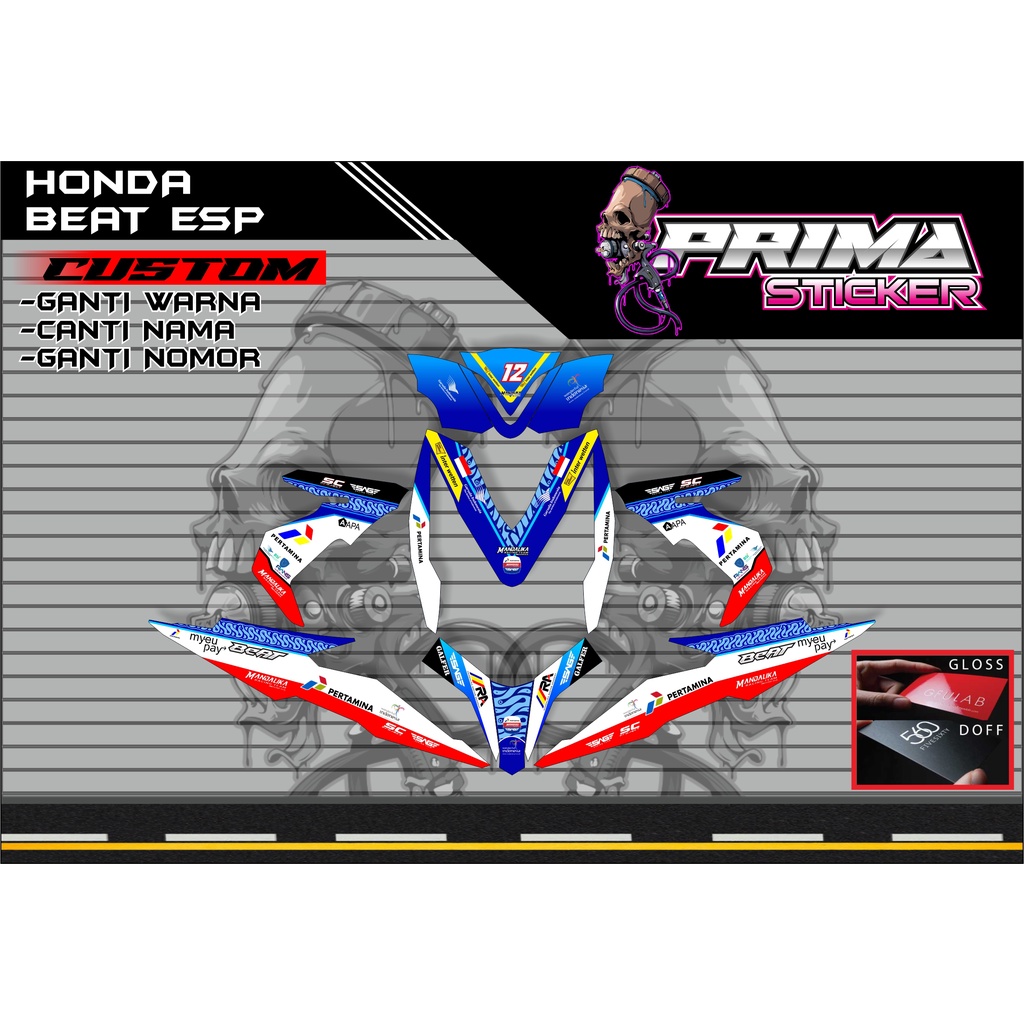 Decal Sticker honda Beat esp custom full body, beat esp