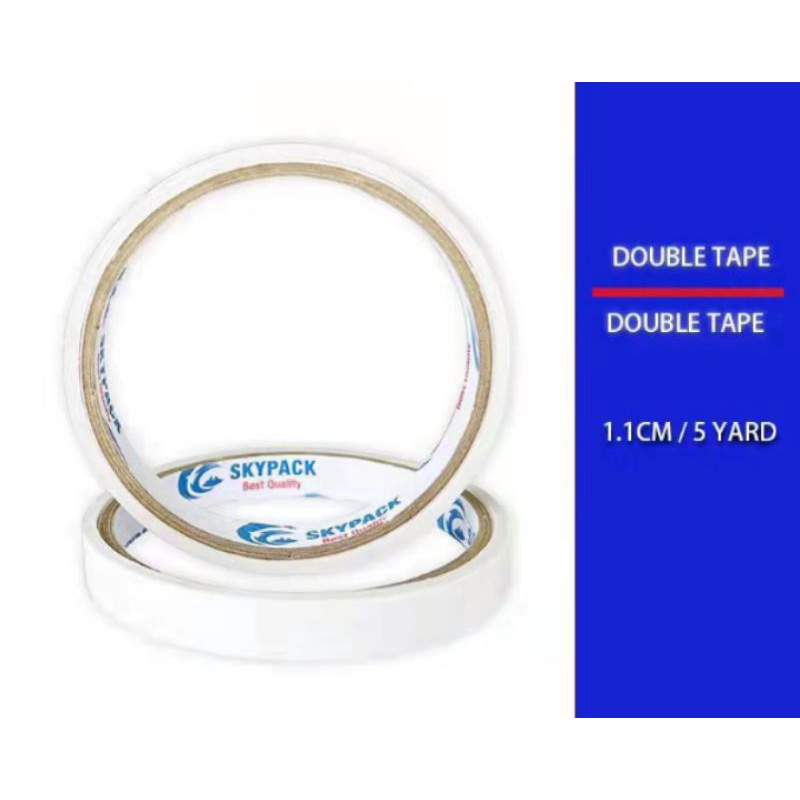 

Double Tape 1.1cm x 5yard/Solasi bolak balik 11mmx5y