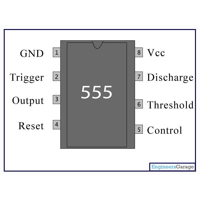 Isi 5 Pcs IC NE555 LM555 555 DIP Precision Timer Clock Generator