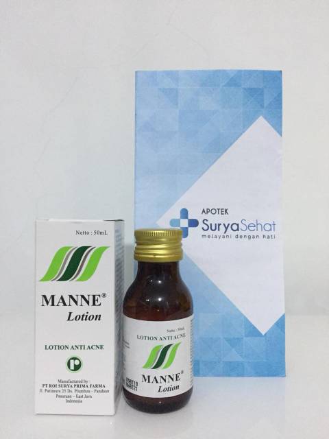 MANNE Lotion Anti Acne 50 ml - Obat Jerawat Cair Manne Lotion