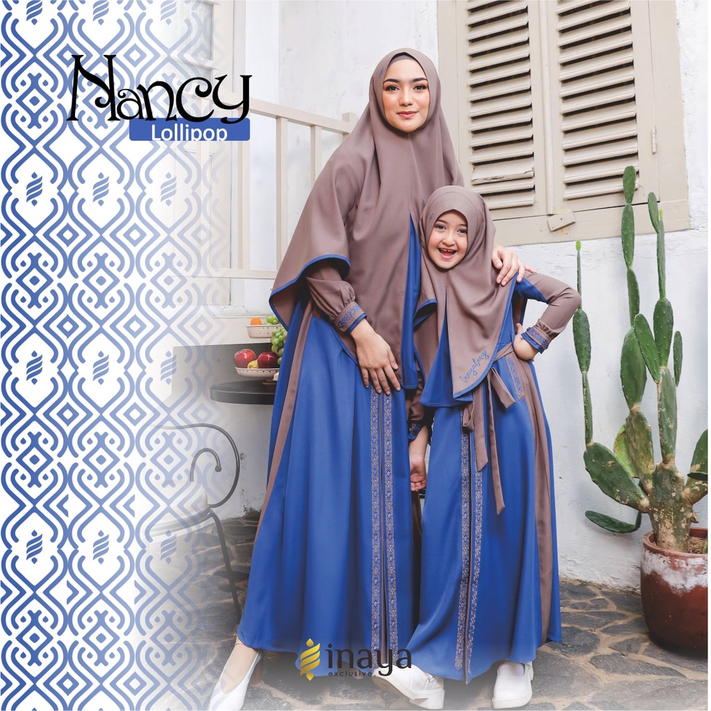 (READY STOCK) NANCY SERIES INAYALESY AND INAYALESY KIDS LOLIPOP COLLABORATION/GAMIS COUPLE INAYA/GAM