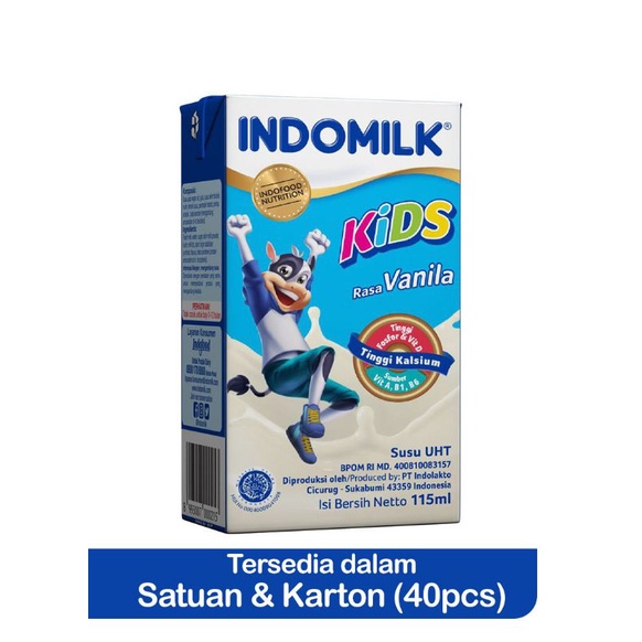 

Indomilk Susu Cair Uht Kids Vanilla 115Ml