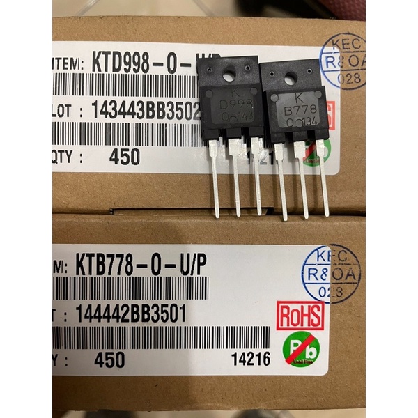 Transistor B778 D998 SET Original KEC