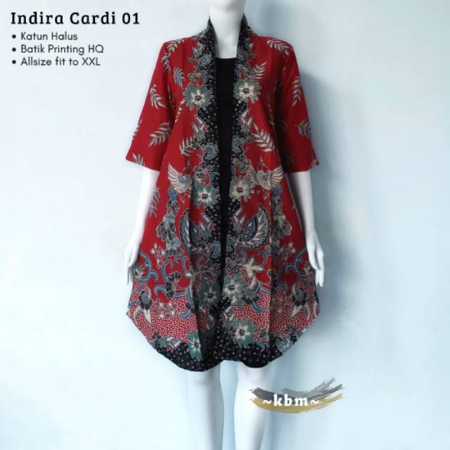 Indira cardi ori katun batik solo