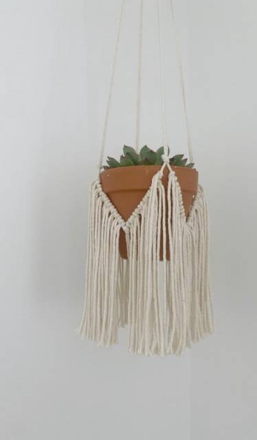 READY STOK) macrame Pot gantung rumbai/ macrame plant hanger