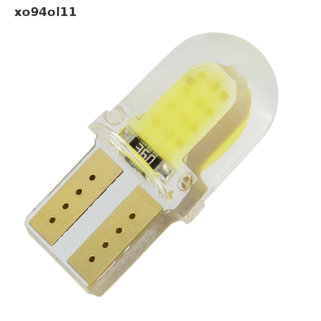 (hotsale) 10 Pcs Lampu LED T10 194 W5W COB Bahan Silikon Untuk Pintu Mobil