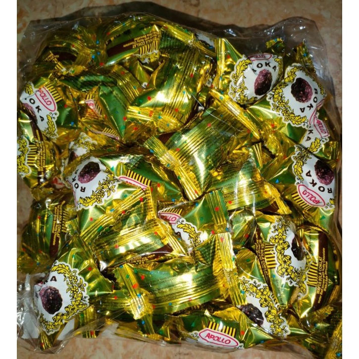 

coklat cokelat wafer roka apollo roka wafer coklat kacang isi 50pcs