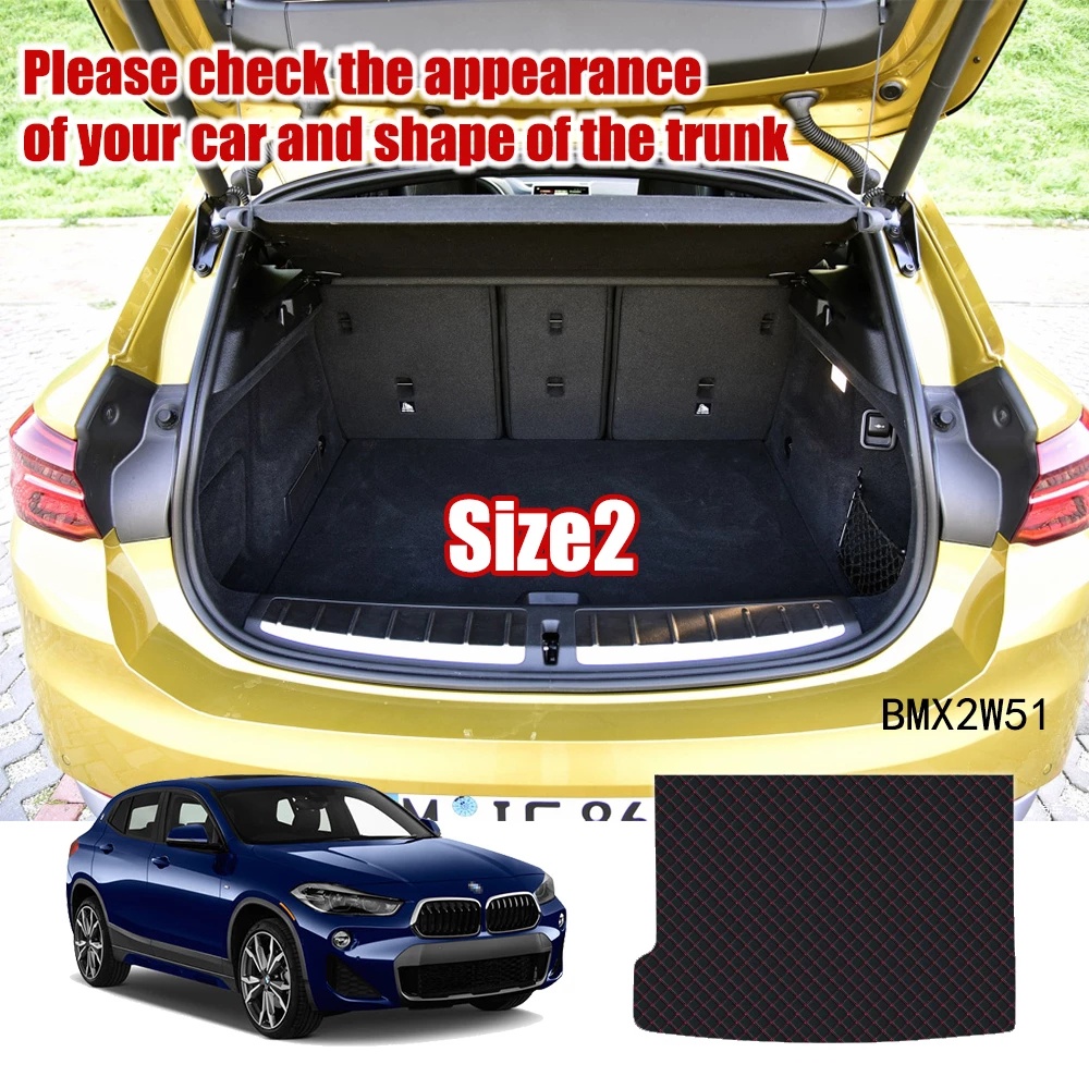 1 Set Cover Bagasi Mobil Bahan Kulit Untuk BMW X2 F39 2018 2019 2020 2021