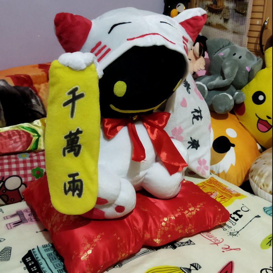 Limited Edition Maneki-Neko Deviruchi Plush Ragnarok Online Lucky Cat