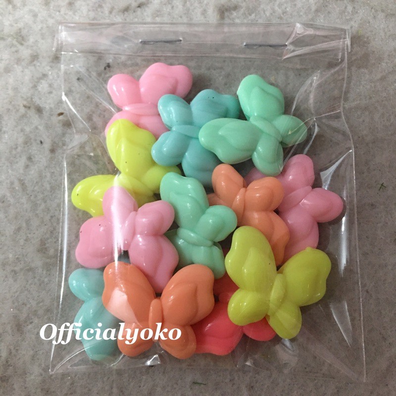 MUTE / MONTE / MOTE / MANIK KUPU WARNA PASTEL
