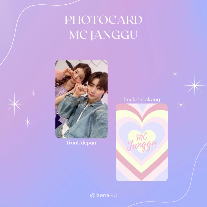 [MC JANGGU] PHOTOCARD SET WONYOUNG IVE SUNGHOON ENHYPEN MC JANGGU JANKKU ‼️BACA DESKRIPSI‼️