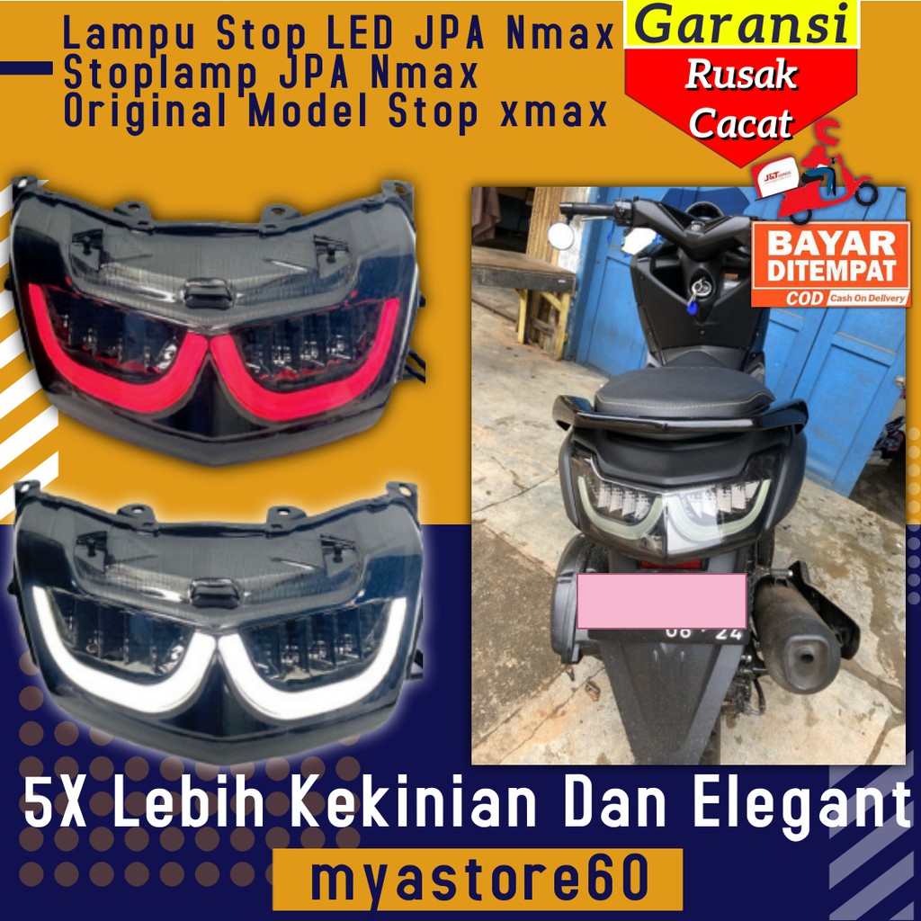 Lampu Stop LED JPA Nmax Stoplamp JPA Aksesoris Variasi Yamaha Nmax Old Lama Original Model Stop xmax