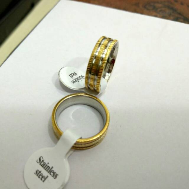 Cincin Couple Gold titanium