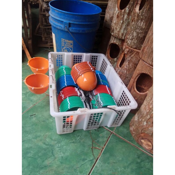 10 pcs Batok plastik tempat pakan ayam bangkok