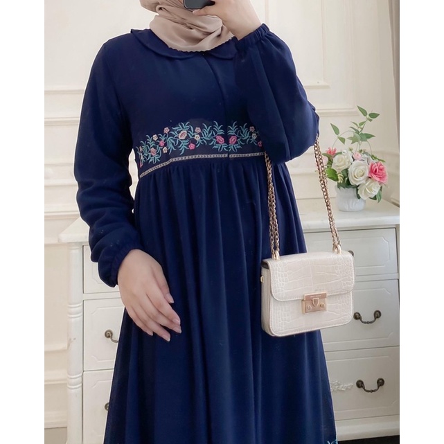 Gamis Terbaru2022 Baju Lebaran / Amora DRESS / Gamis Aplikasi Bordir / Gamis Bordir Melayu Terlaris / Gamis Melayu Jumbo Bodir Mewah / Gamissyari