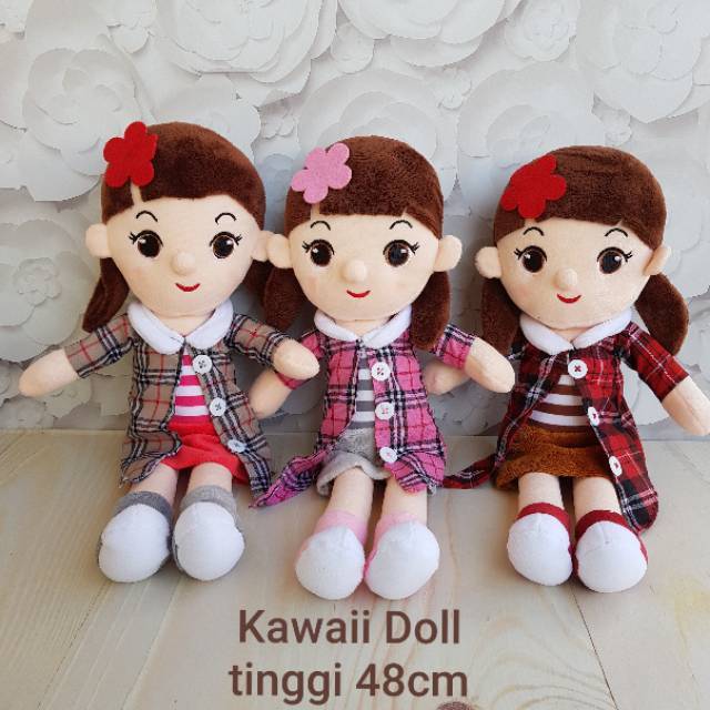 BONEKA CANTIK KAWAII GIRL 48 CM