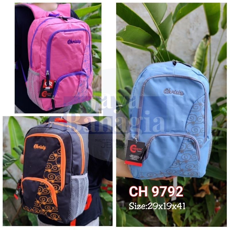 Ransel Wanita Remaja Christy Warna Tas Sekolah Perempuan Abg Cewek