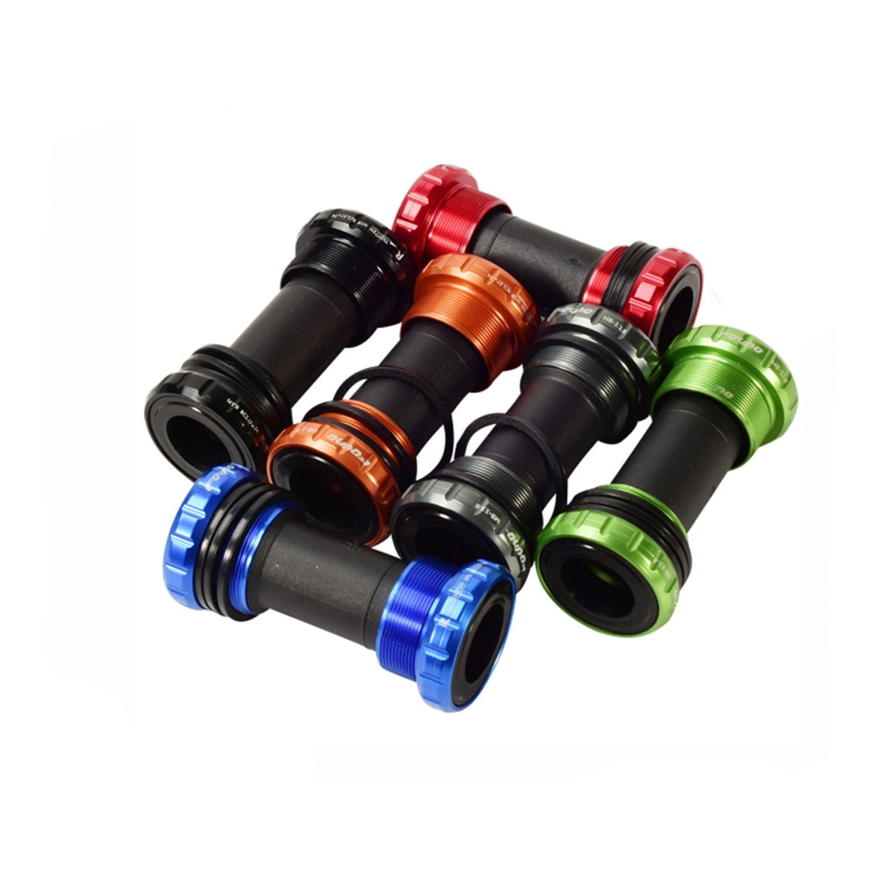 LANFY Colorful Bottom Brackets Integrated Center Axle Bottom Axle Hollow BB Screw-in Threaded Mountain Bike MTB Bicycle Parts/Multicolor