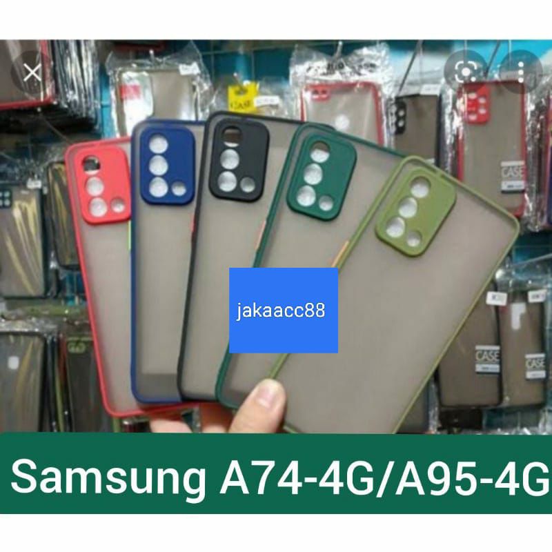Slicon Softcase Aero hp SAMSUNG A74-4G/A95 5G Case Aero Slicon maycus casing hp Samsung A74