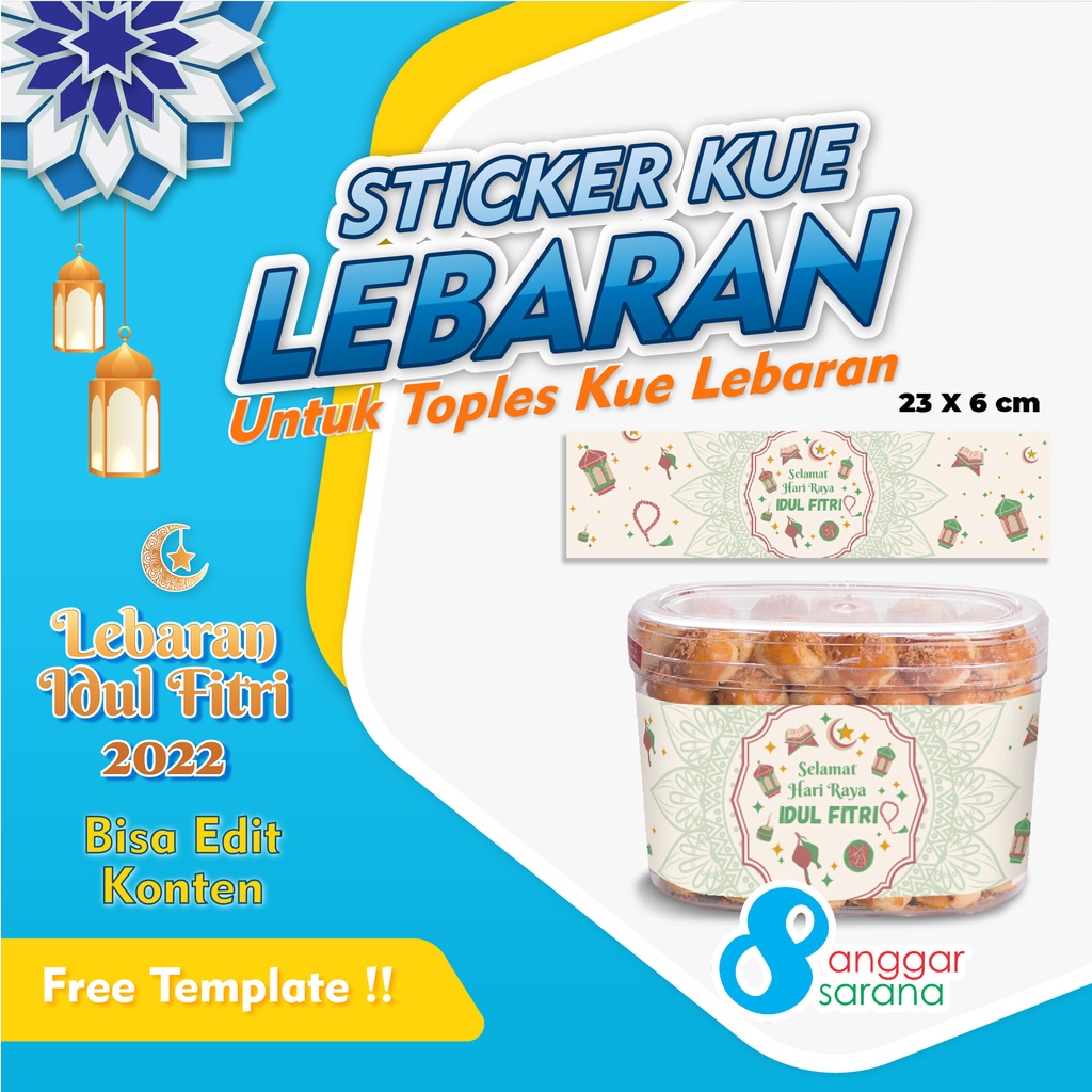 

Stiker Belt Lebaran Custom Untuk Toples MINIMAL ORDER 100 PCS