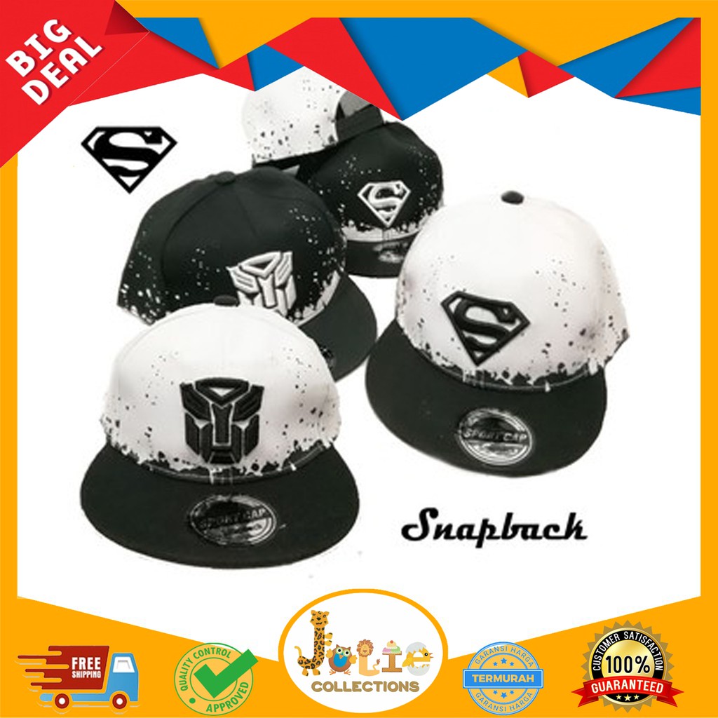 JOLIECOLLECTIONS SNAPBACK SUPERMAN TRANSFORMER/ KIDS HATS