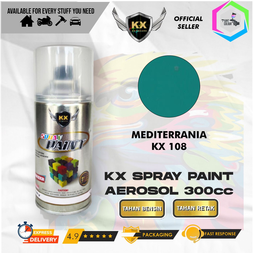 Cat Semprot Aerosol / Pylox KX Autocare Paint - KX 108 MEDITERRANIA