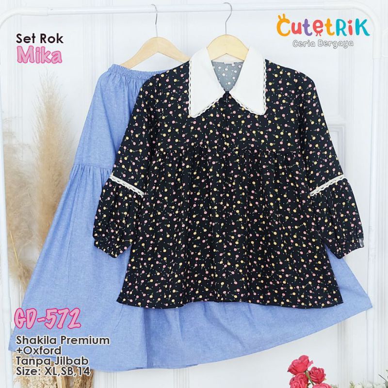 BISA COD BEST SELLER - CUTETRIK SETELAN BAJU MUSLIM ANAK PEREMPUAN TERBARU original Umur 5 6 7 8 9 10 11 12 13 14 tahun remaja terlaris realpict 2021 2022 warna pink ungu dusty pink mustard biru anak tanggung kuning biru terbaru MOCCA Dusty PINK COKLAT-Mika GD-572