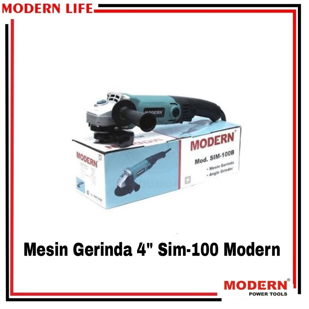 MODERN SIM100B Mesin Gerinda Gurinda Tangan 4&quot; inch Modern SIM-100B