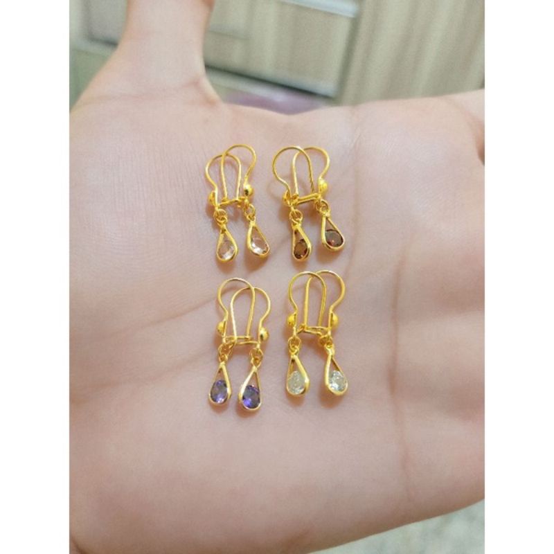 ANTING ANAK PERAK 925 LAPIS MAS